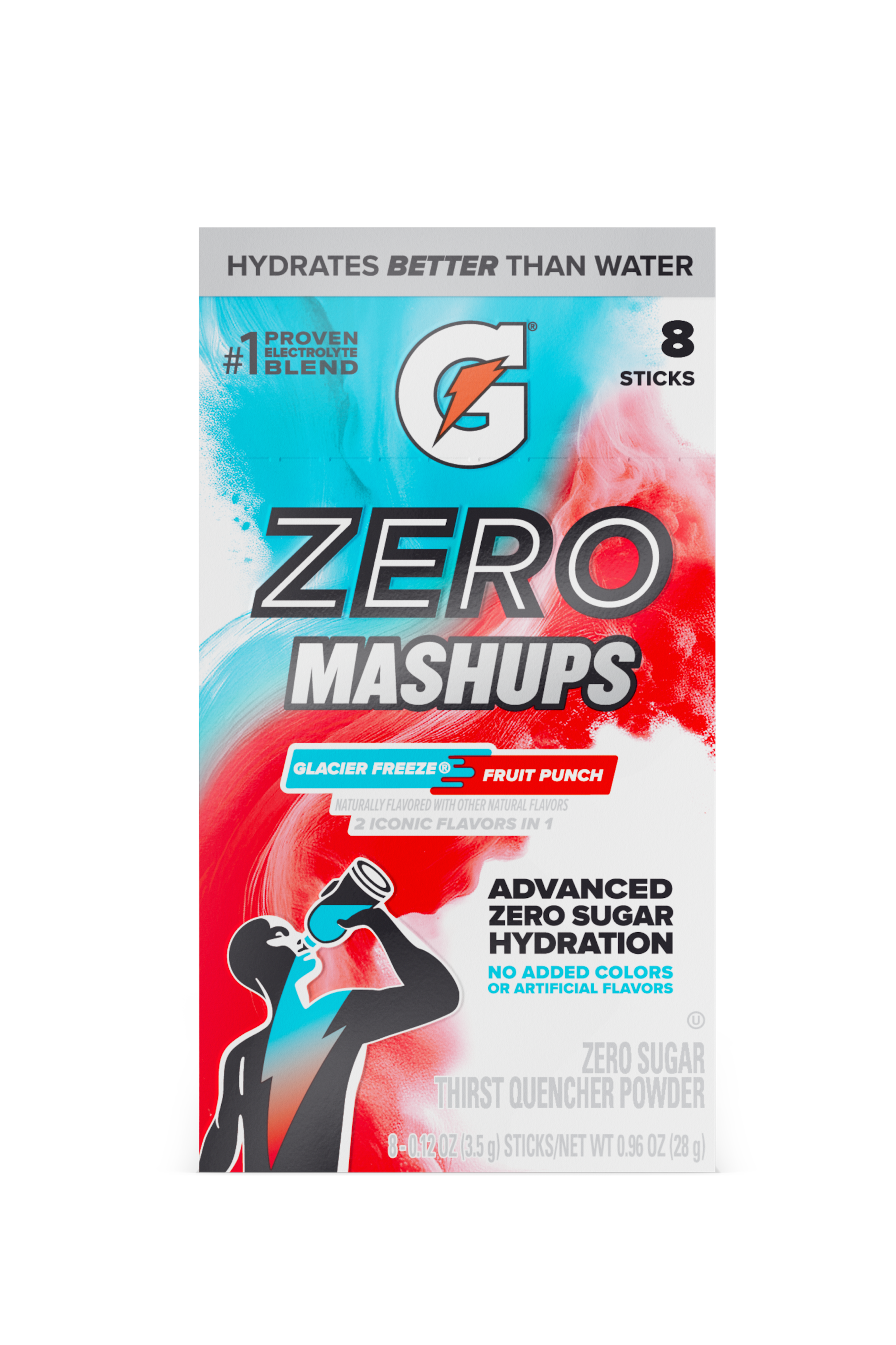 gatorade zero mashups glacier freeze fruit punch