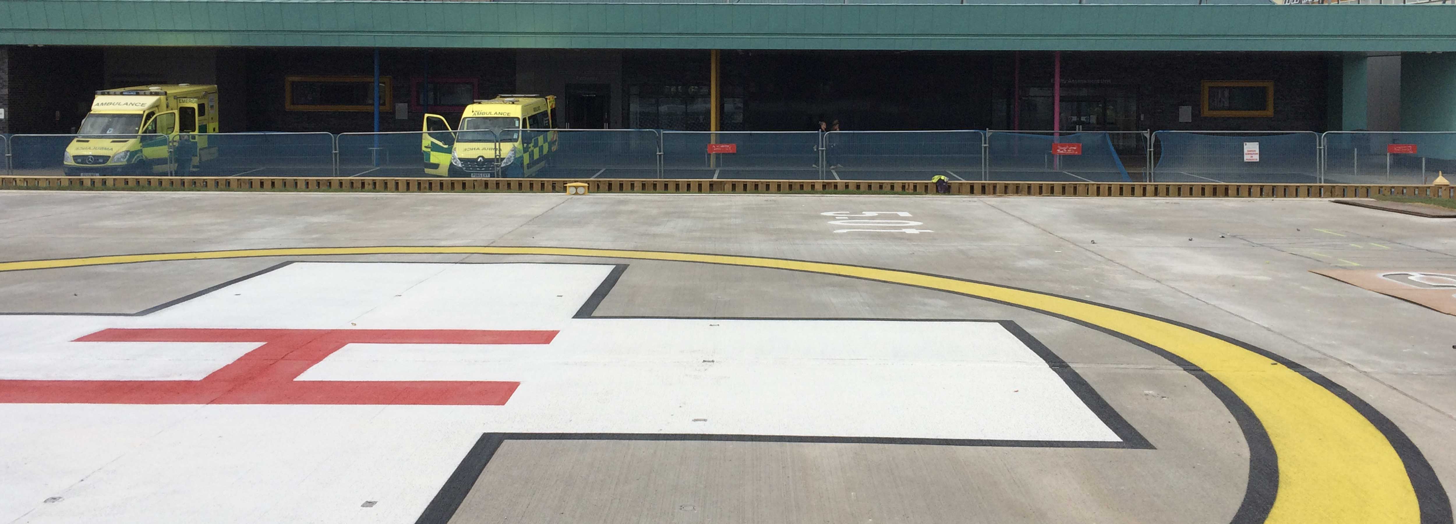 Helipad at Aintree University Hospital, Liverpool