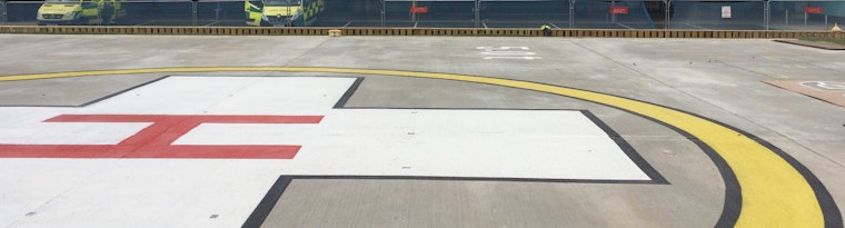 Helipad at Aintree University Hospital, Liverpool