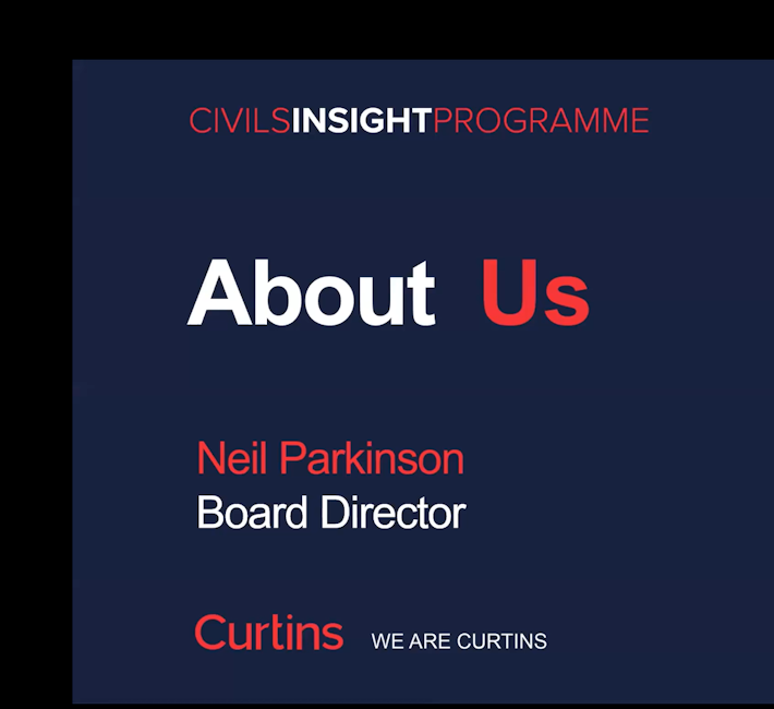 Curtins Civil Insight Programme Begins