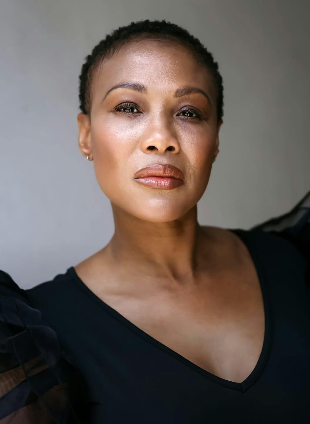 Confident woman with clear vision