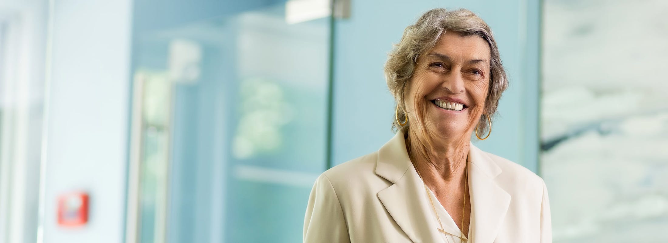 Woman smiling