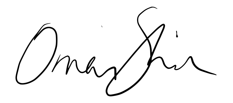 Dr. Omar Shakir signature