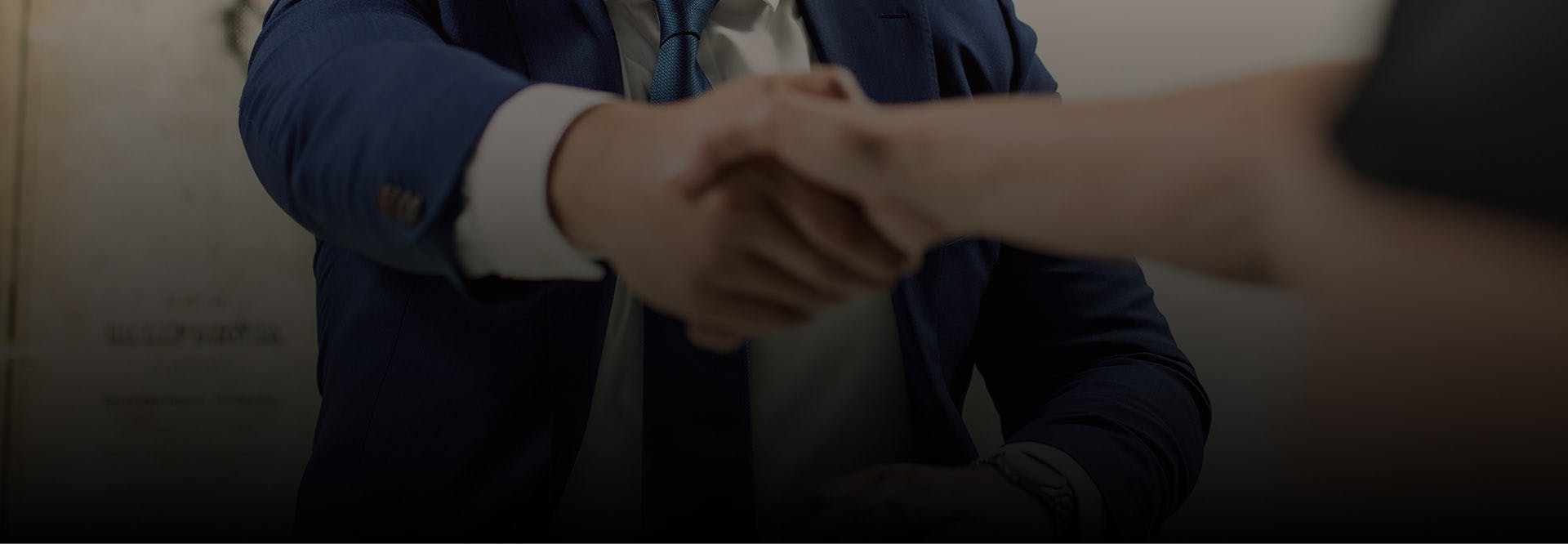 Hand Shaking Banner