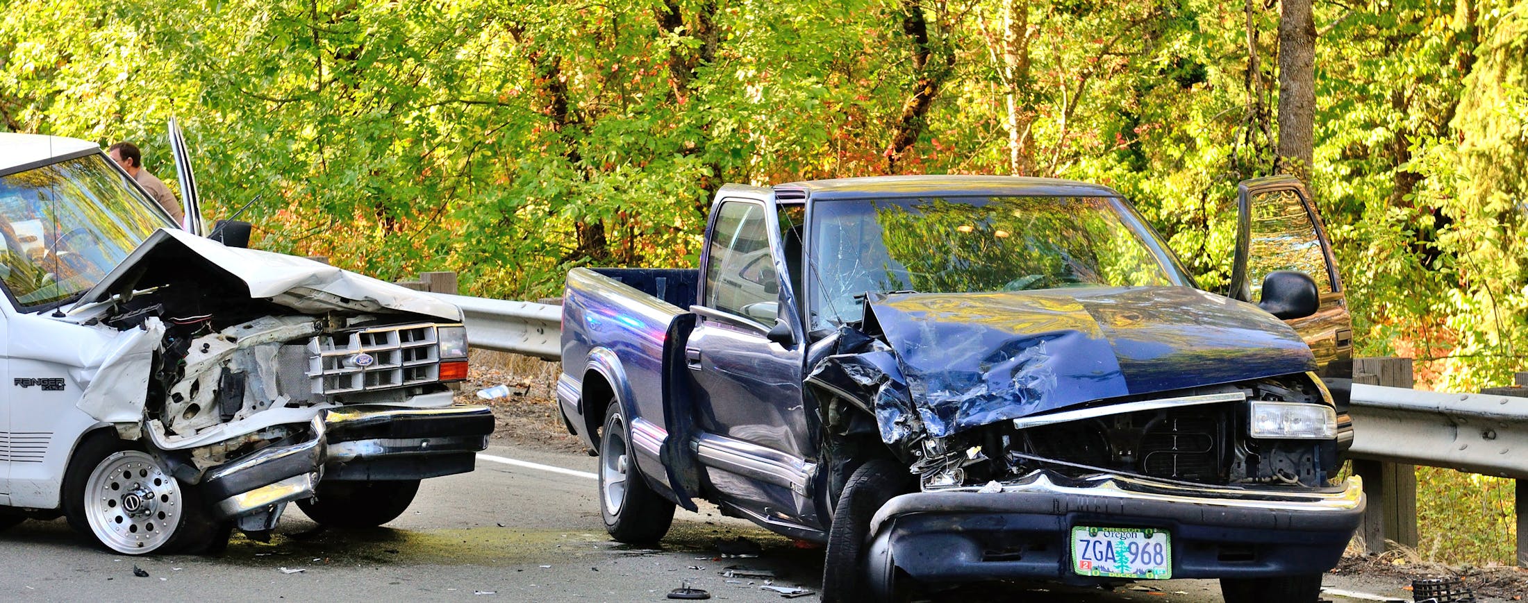 Two Pickup Trucks in an Accident - Truck Accident Banner