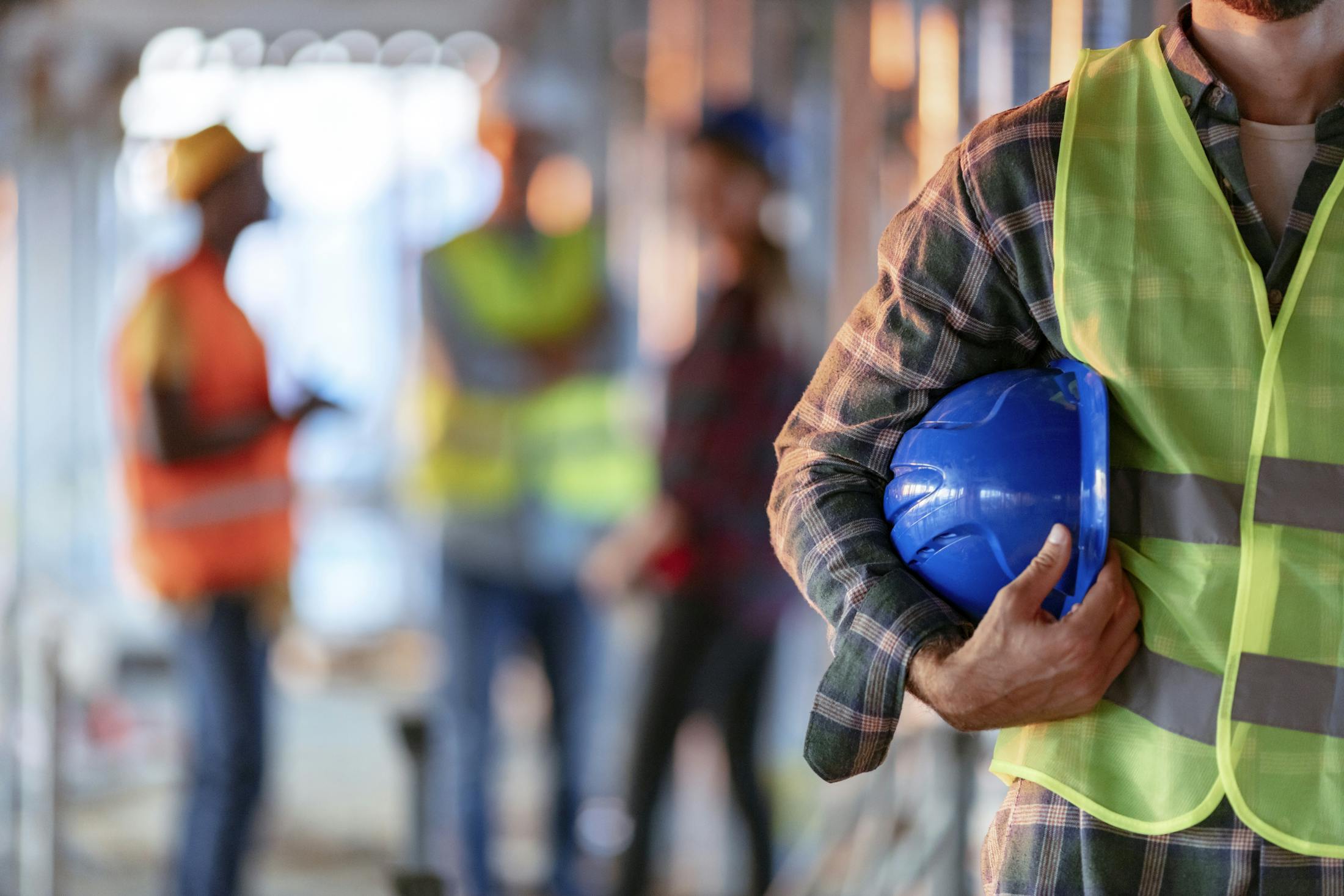 A group of construction workers