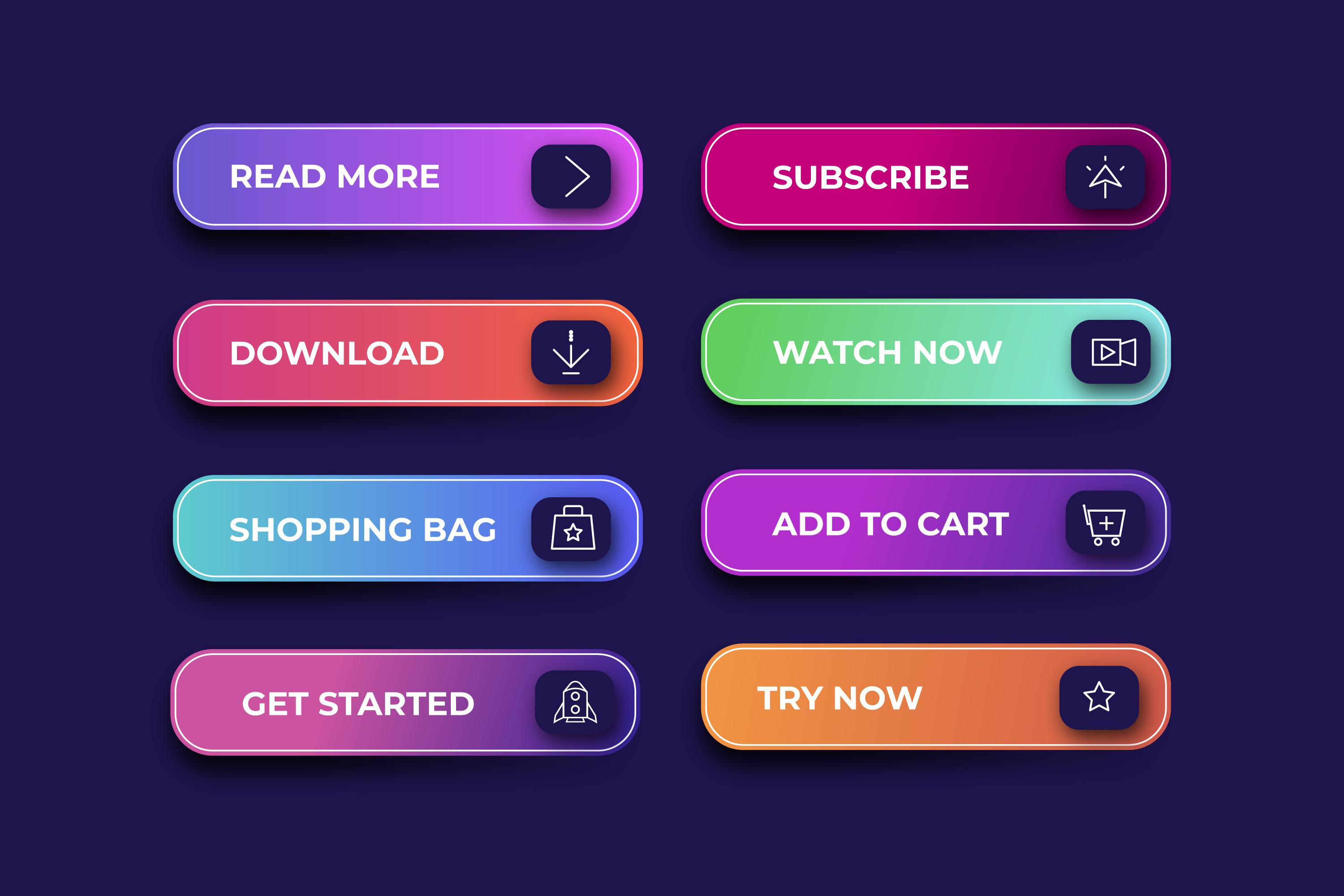  button size for a website
