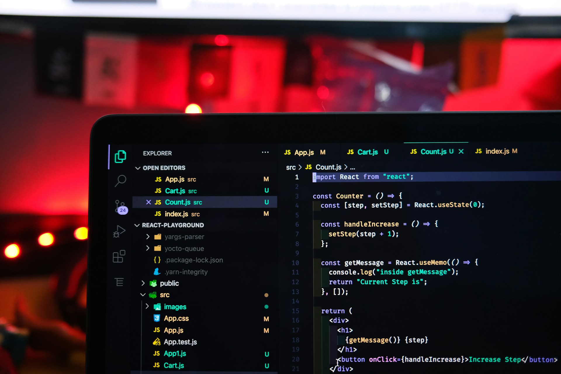 Vue.js is used for