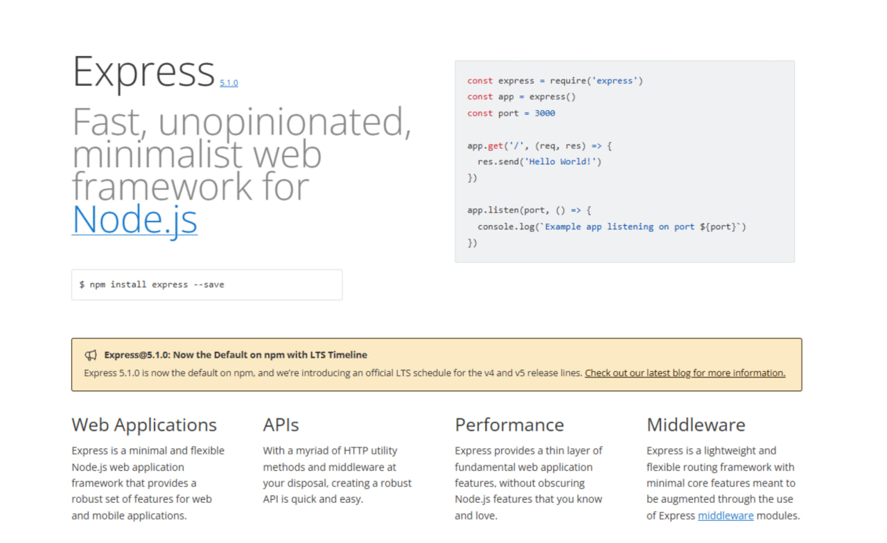 Node.js with Express