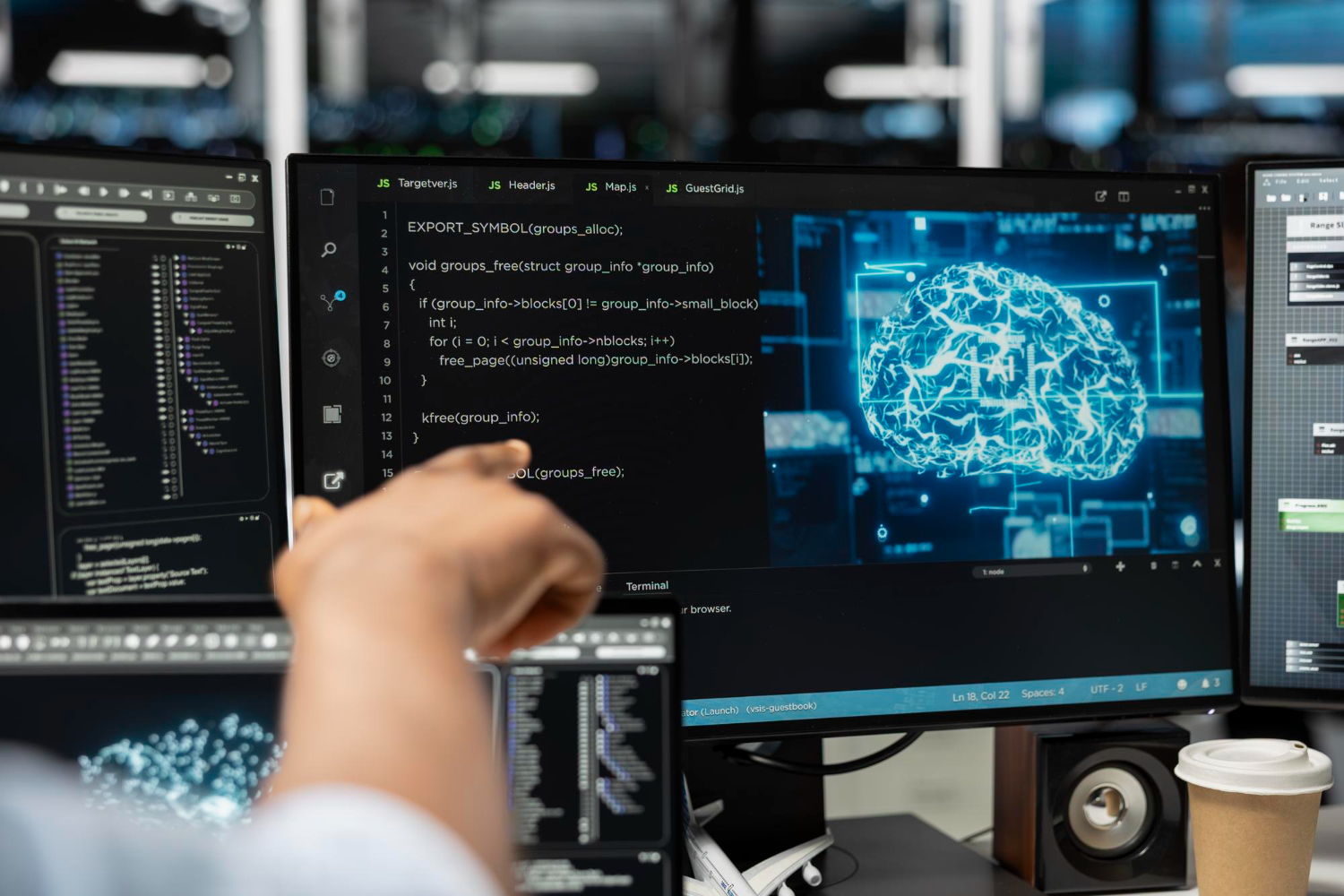 AI in website development 