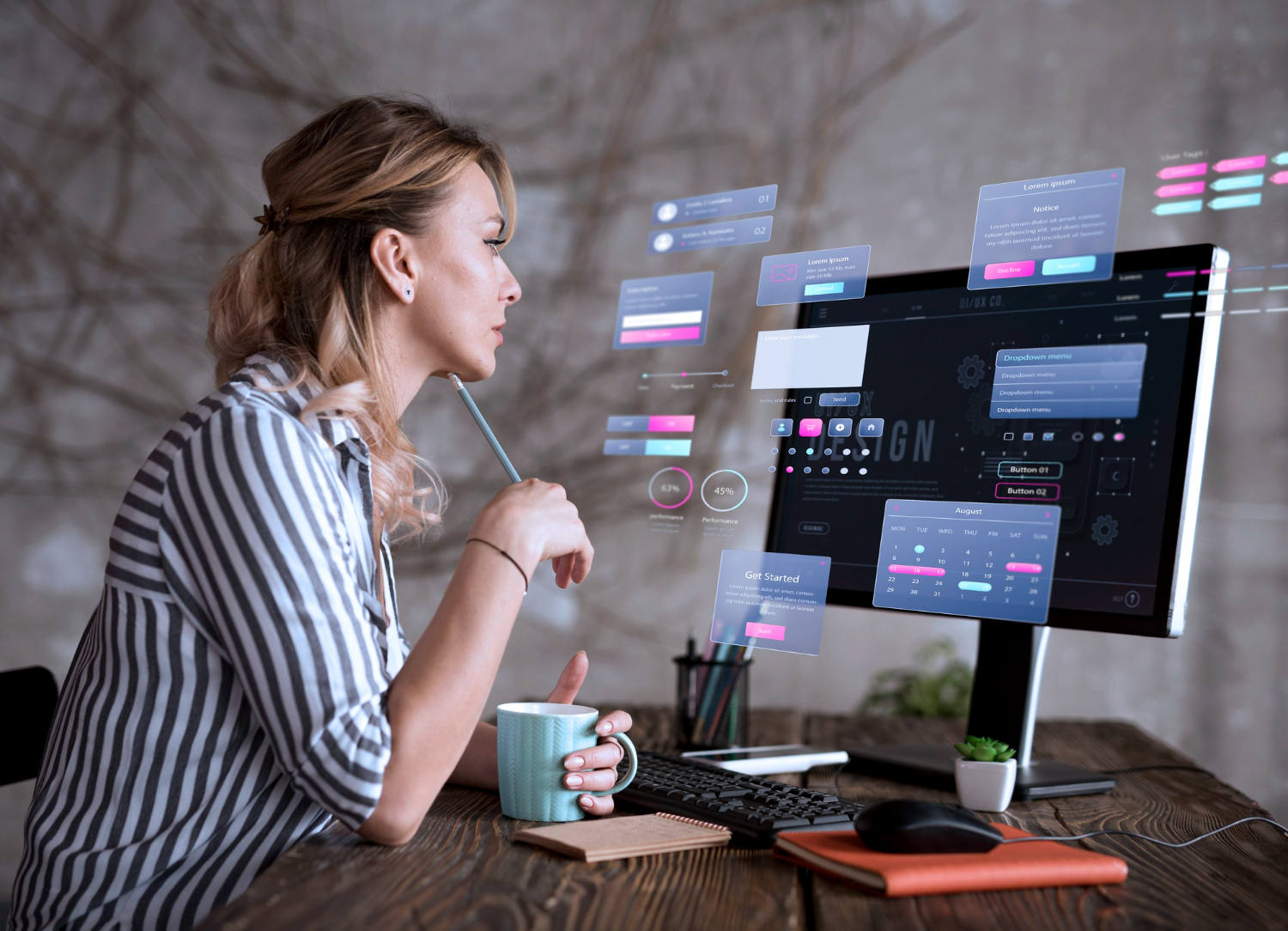how to apply AI  in web development