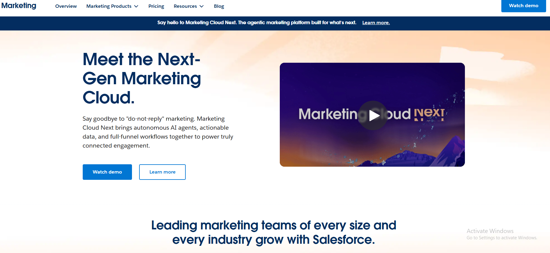 Salesforce Marketing Cloud