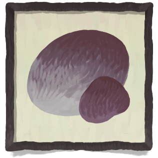 Two purple rainstones