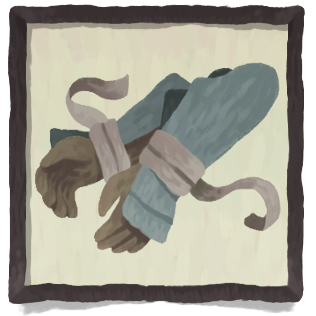Two armored gloves