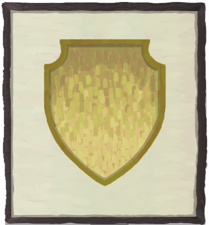A golden shield