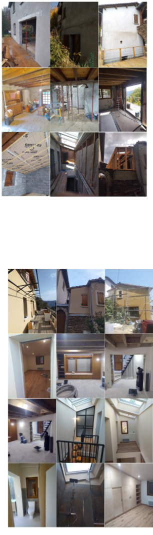 Rénovation bâti ancien + extension ossature bois (Beaumont 07)