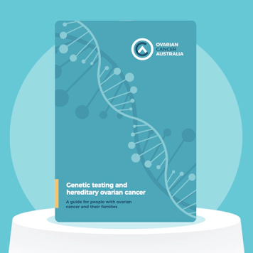 Genetic testing and hereditary ovarian cancer booklet cover