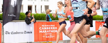 Canberra Marathon runners