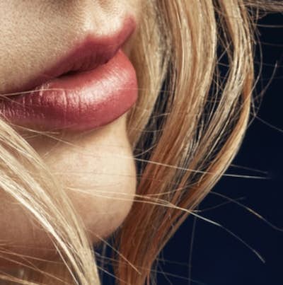 Closeup of a woman's lips.