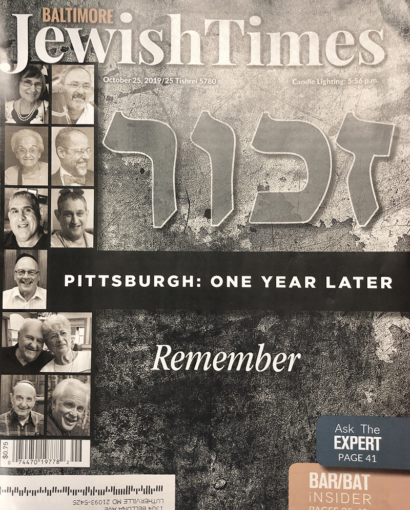Baltimore Jewish Times cover