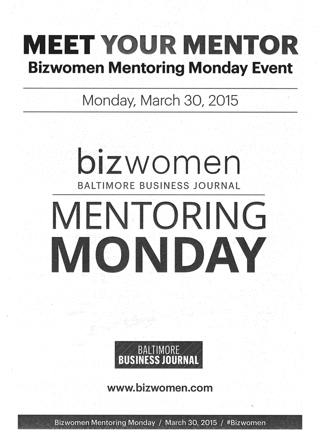 Meet your mentor - Baltimore Business Journal