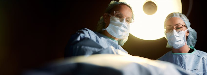 Dr. Shermak in surgical suite