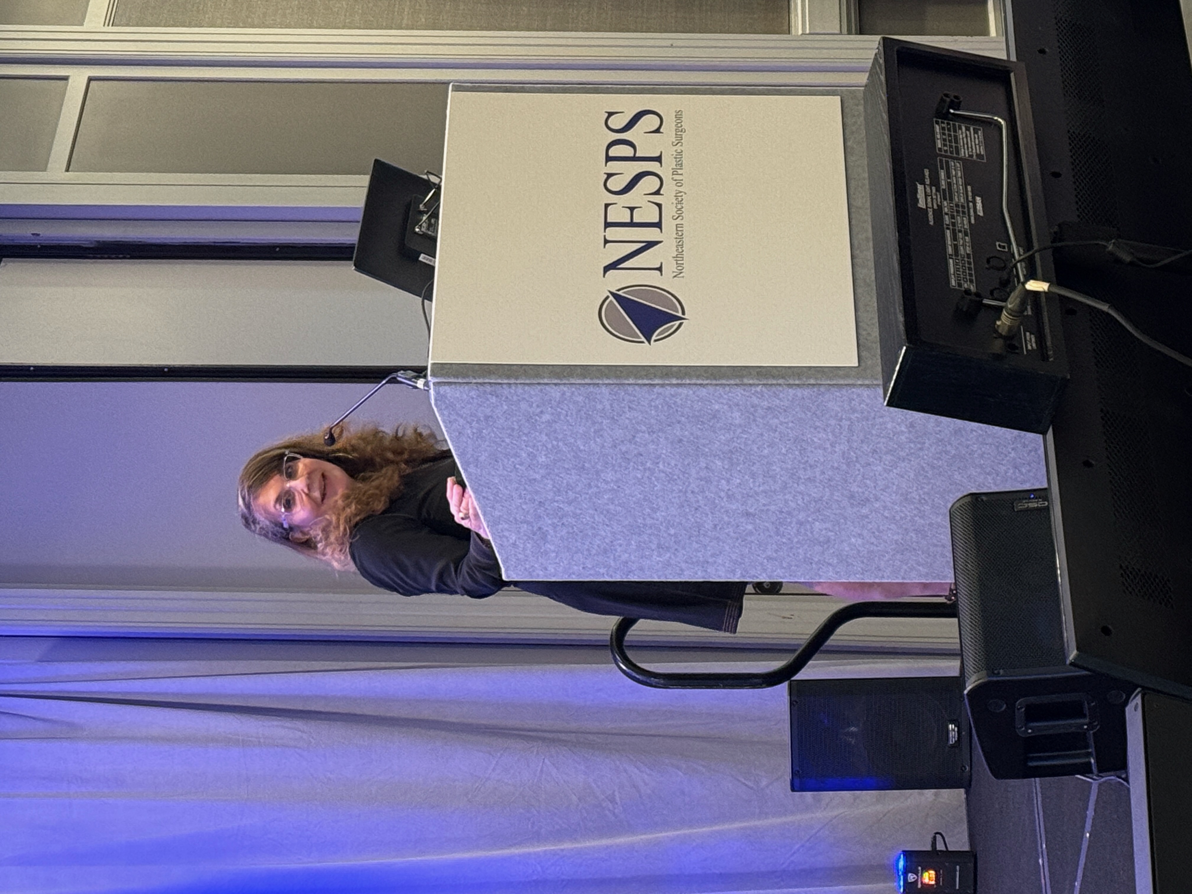 Dr. Shermak at a conference
