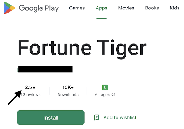 Fortune Tiger Playstore