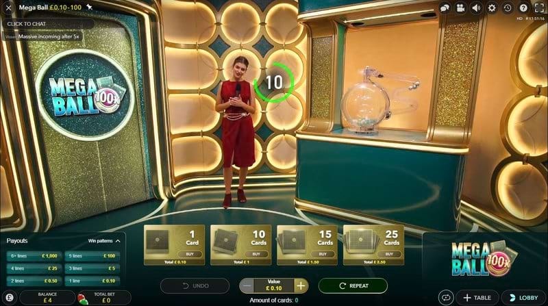 Mega Ball Live Casino