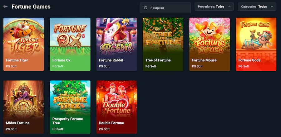 Jogos da PG Soft Gaming