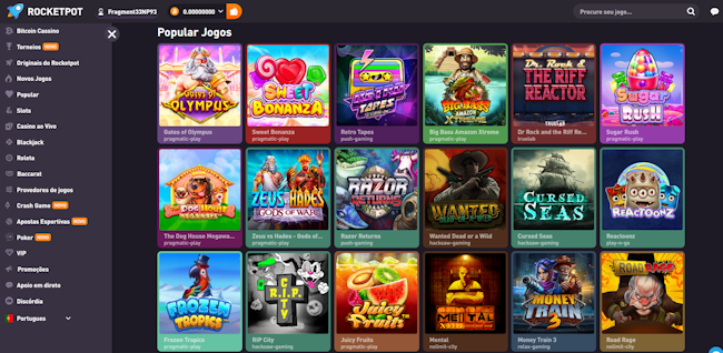 Rocketpot Bitcoin Casino