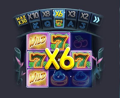 Recurso cilindro multiplicador de bônus slot Hip Hop Panda cassino