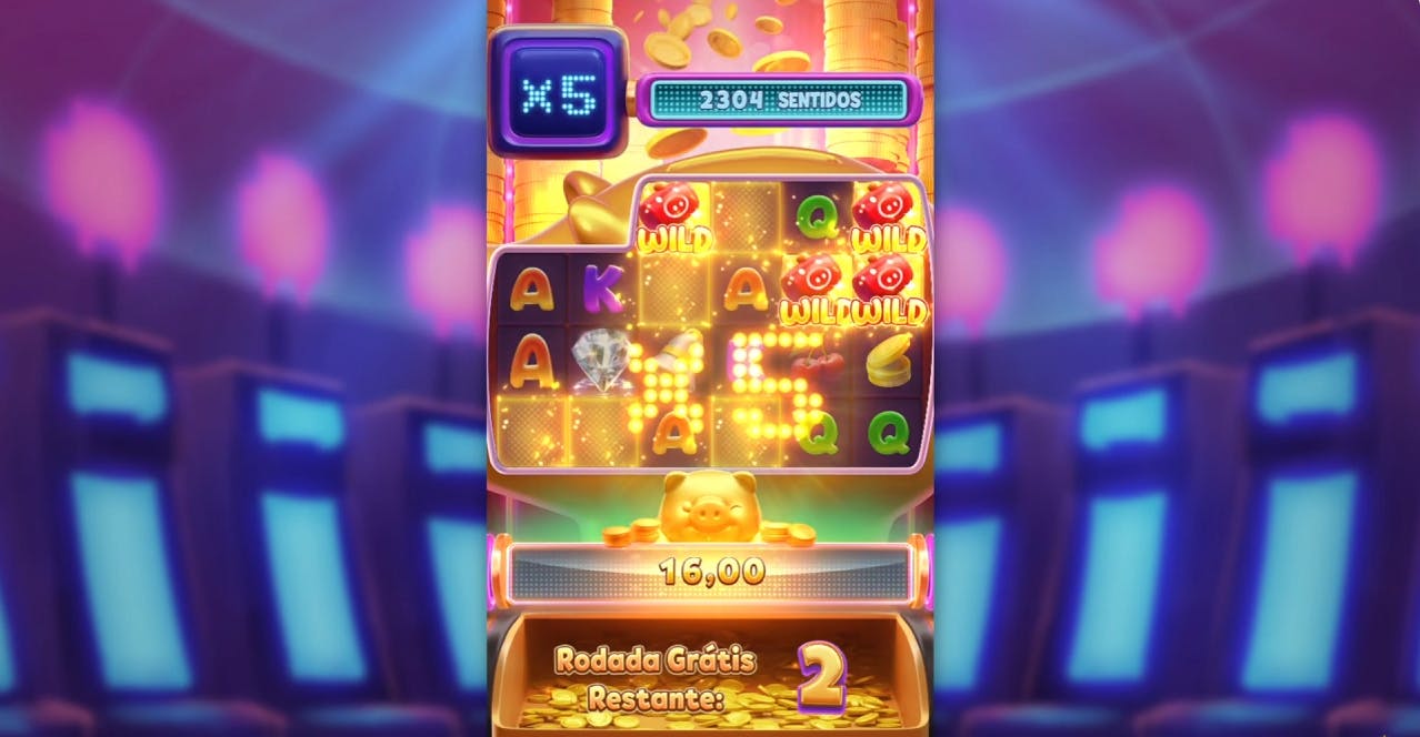 Em cada combo vencedora existe um multiplicador progressivo para aumentar seus ganho no slot Lucky Piggy