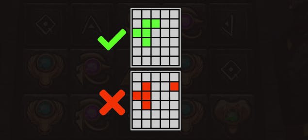 Formas de combinações vencedoras no jogo Hand of Anubis