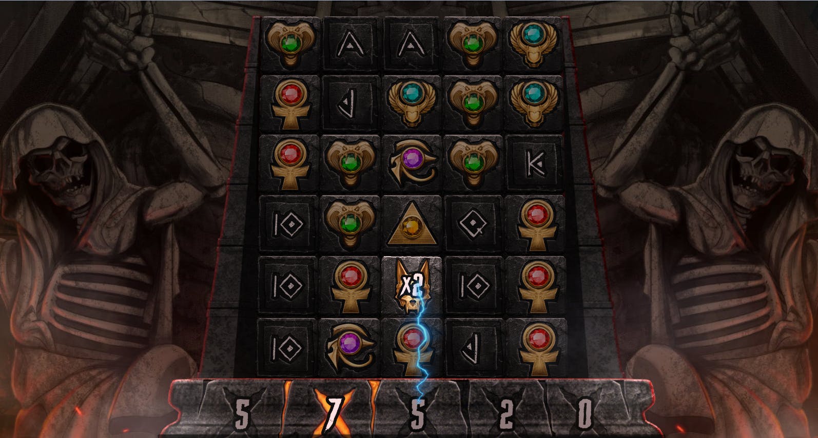 Recurso bônus submundo jogo Hand of Anubis