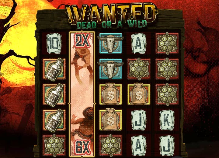 Recurso do Símbolo Vs no jogo Wanted Dead or a Wild