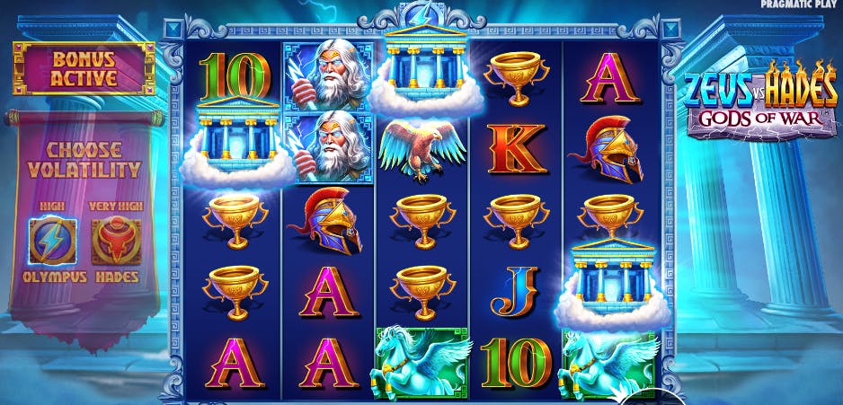 Recurso rodadas grátis slot Zeus vs Hades