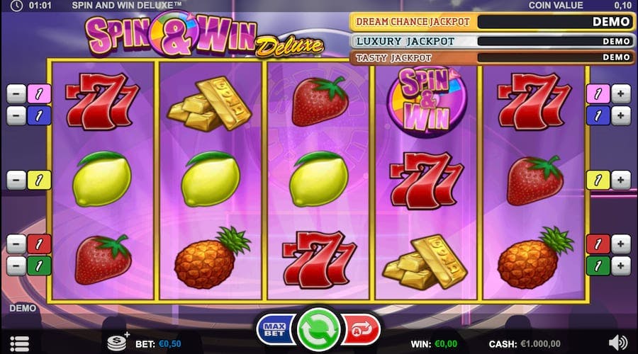 Spin and Win Símbolos