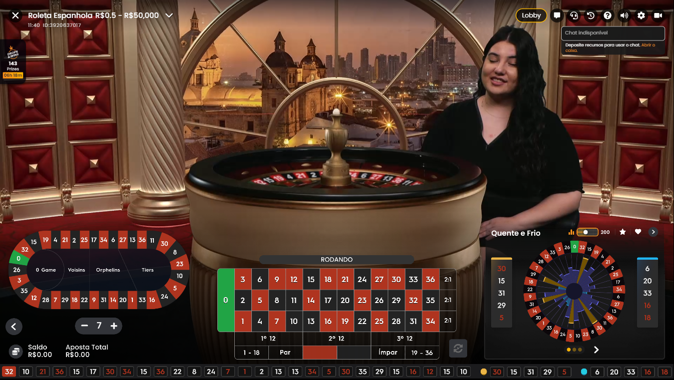 Jogo Spanish Roulette Live