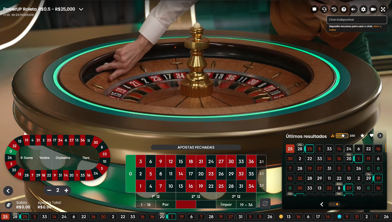 Jogo de cassino Power Up Roulette Online