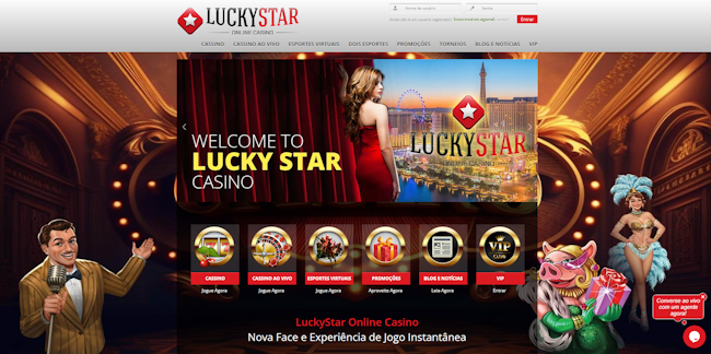 Página principal LuckyStar Casino
