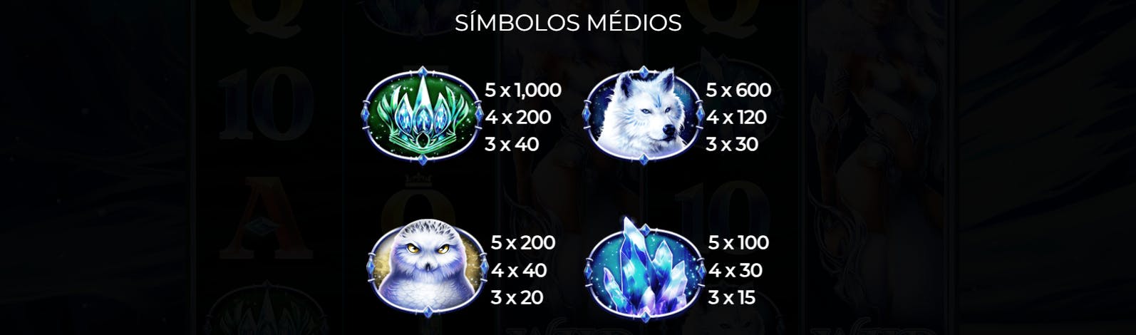 Símbolos Slot Queen of ice