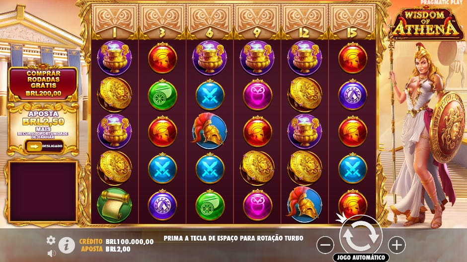 Jogo de cassino Wisdom of Athena