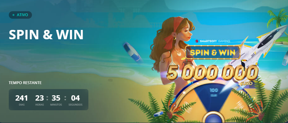 Torneio Spin & Win Platin Casino