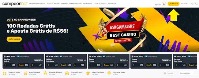 Como depositar dinheiro no cassino Campeonbet