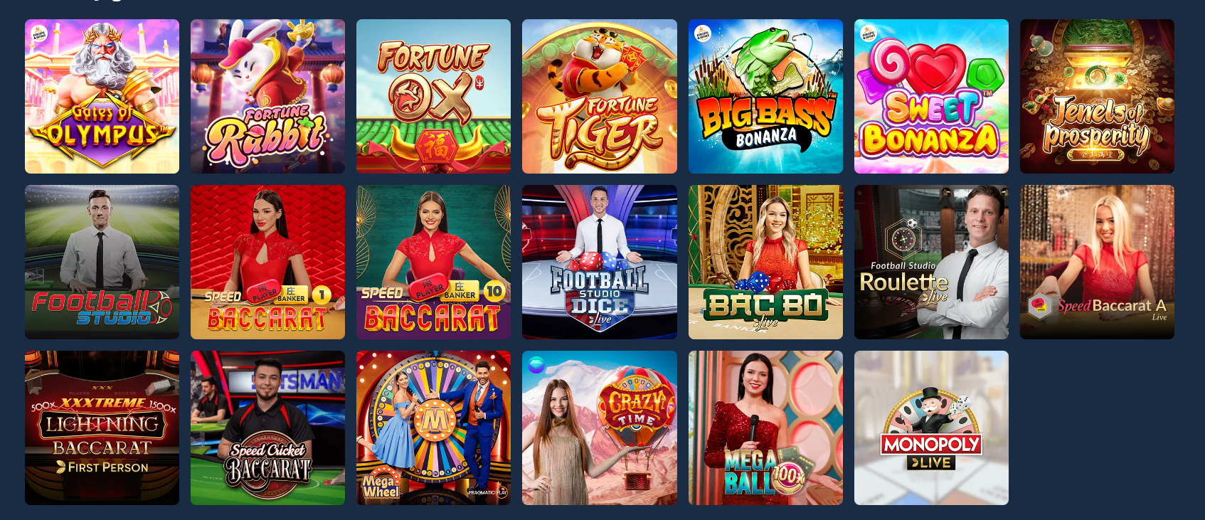 Jogos de cassino online