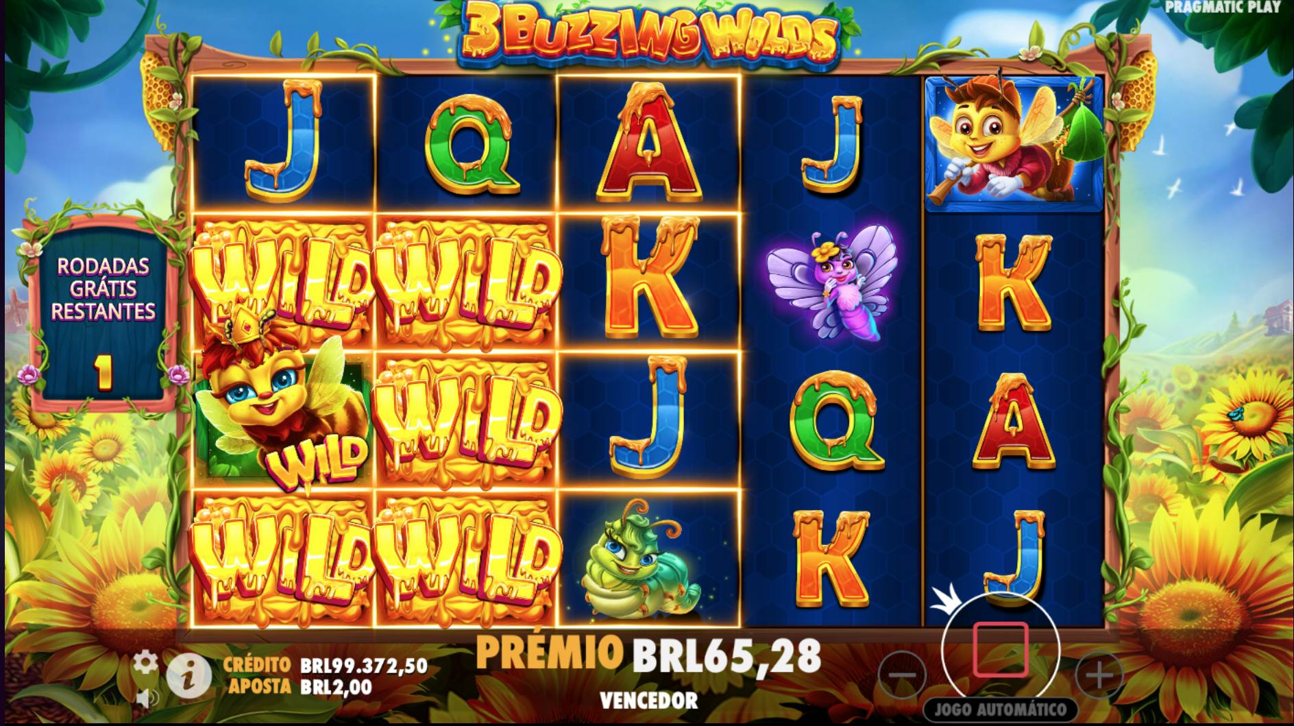 Recurso Wilds cercados jogo 3 Buzzing  Wilds