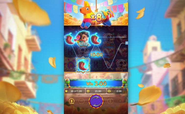 Combinação vencedora jogo Pinata Wins