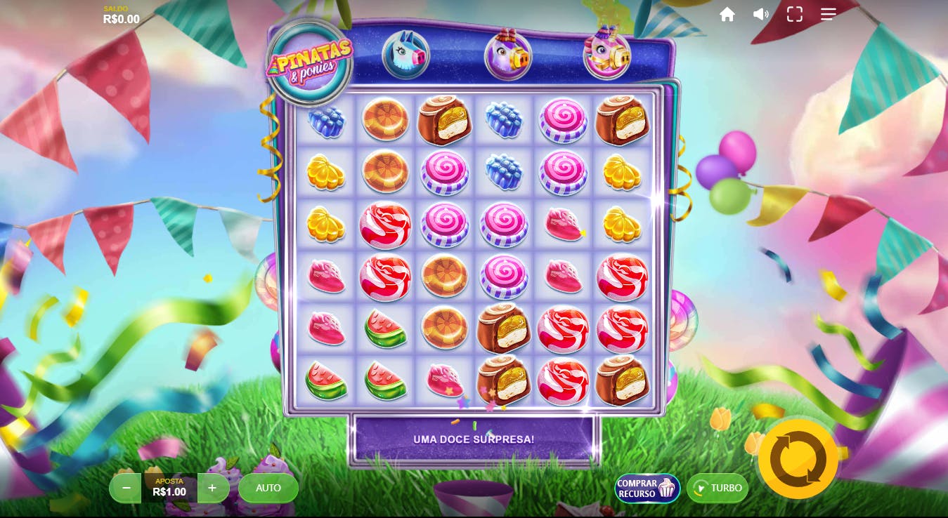Jogo de cassino Pinatas & Ponies