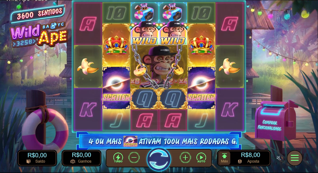 Layout slot cassino Wild Ape